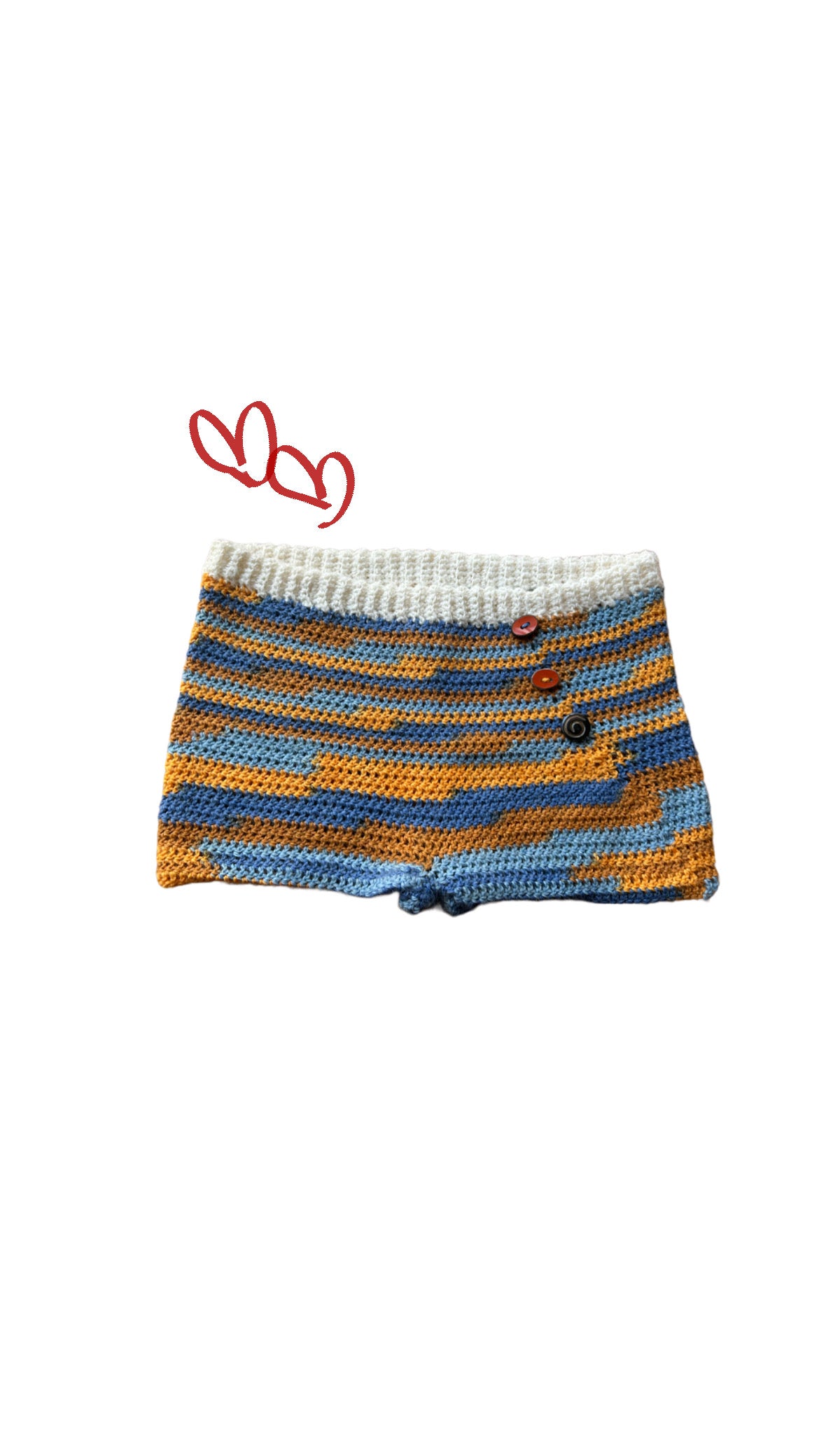 Micro shorts crochet ~Urushi& buffalo bone