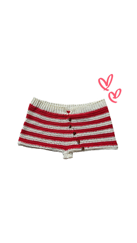 Micro shorts crochet ~ Plumeria~