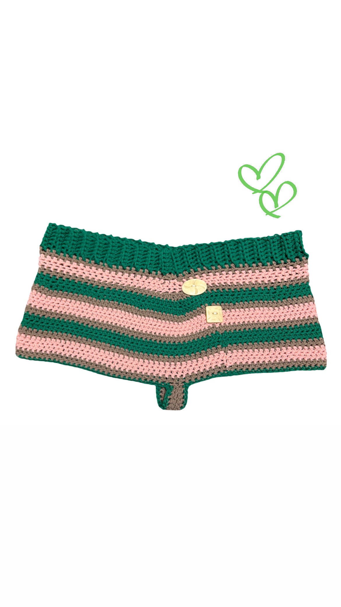 Micro shorts crochet ~buffalo bone